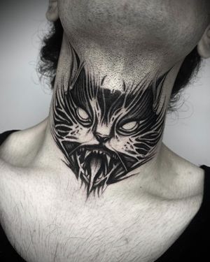 • Evil Cat • dark custom neck piece by our resident @fla_ink 
Get in touch to book with Flavia this month! 
Books/info in our Bio: @southgatetattoo 
•
•
•
#cattattoo #evilcat #cat #necktattoo #evilcattattoo #darktattoo #darkart #blackworktattoo #blackwork #londonink #northlondon #amazingink #southgateink #londontattoo #southgatepiercing #london #sgtattoo #londontattoostudio #southgatetattoo #enfield #northlondontattoo #southgate 