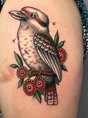 Kookaburra done @good marks tattoo in Melbourne 