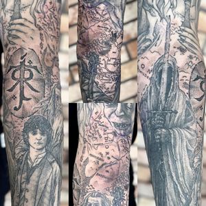 Lord of the Rings dotwork details