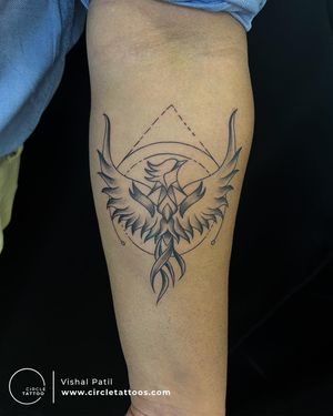 Phoenix Tattoo done by Vishal Patil at Circle Tattoo Dadar
