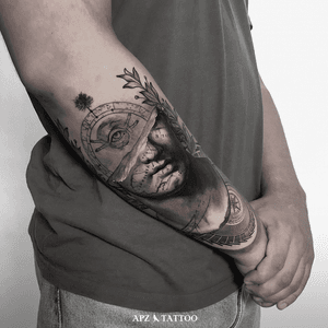 Eye Tattoo in Greek or Roman Sculpture Style in Black and Gray Realism on Forearm by APZ in Copenhagen, Denmark. In Copenhagen, APZ, a world-class tattoo artist, crafts modern black and gray realism tattoos. His eye in Greek or Roman sculpture piece on a forearm speaks volumes with its lifelike realistic details. APZ’s talent travels from Copenhagen to New York to Dubai, leaving impactful, soulful marks wherever he goes. Want to get a unique reminder? APZ is here to help you. Explore his portfolio on Instagram: @apztattoo. #surrealism #Realism #black&gray #tattoodoambassador #blackandgray #realism #surrealism #Black & Gray 