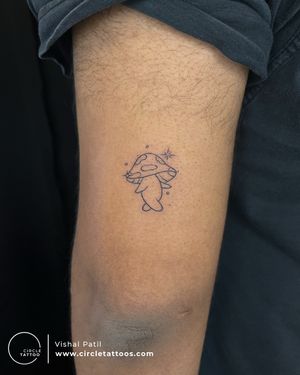 Mushroom Tattoo done by Vishal Patil at  Circle Tattoo Dadar