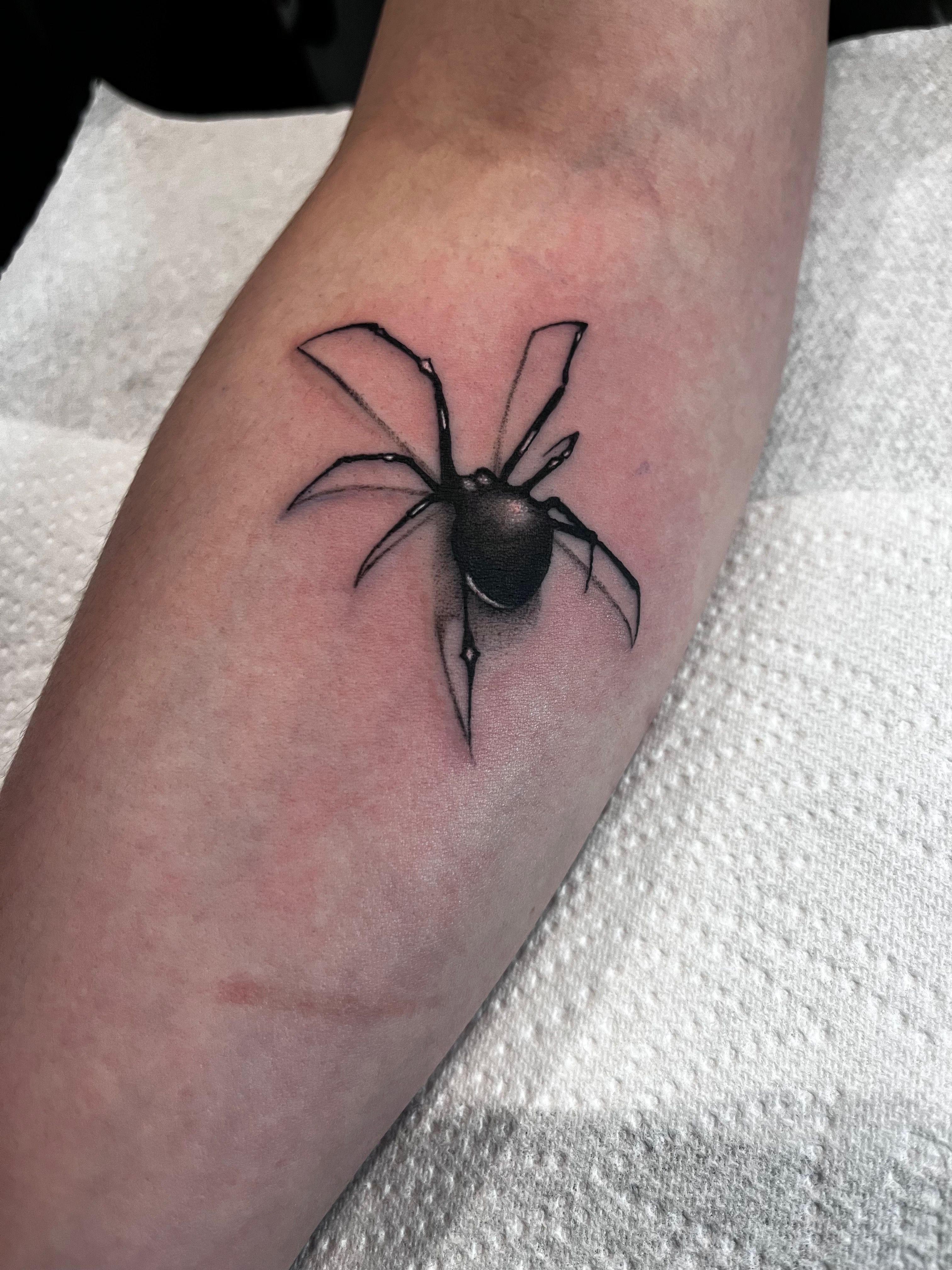 3D Spider Tattoo Healed by Reddogtattoo on DeviantArt