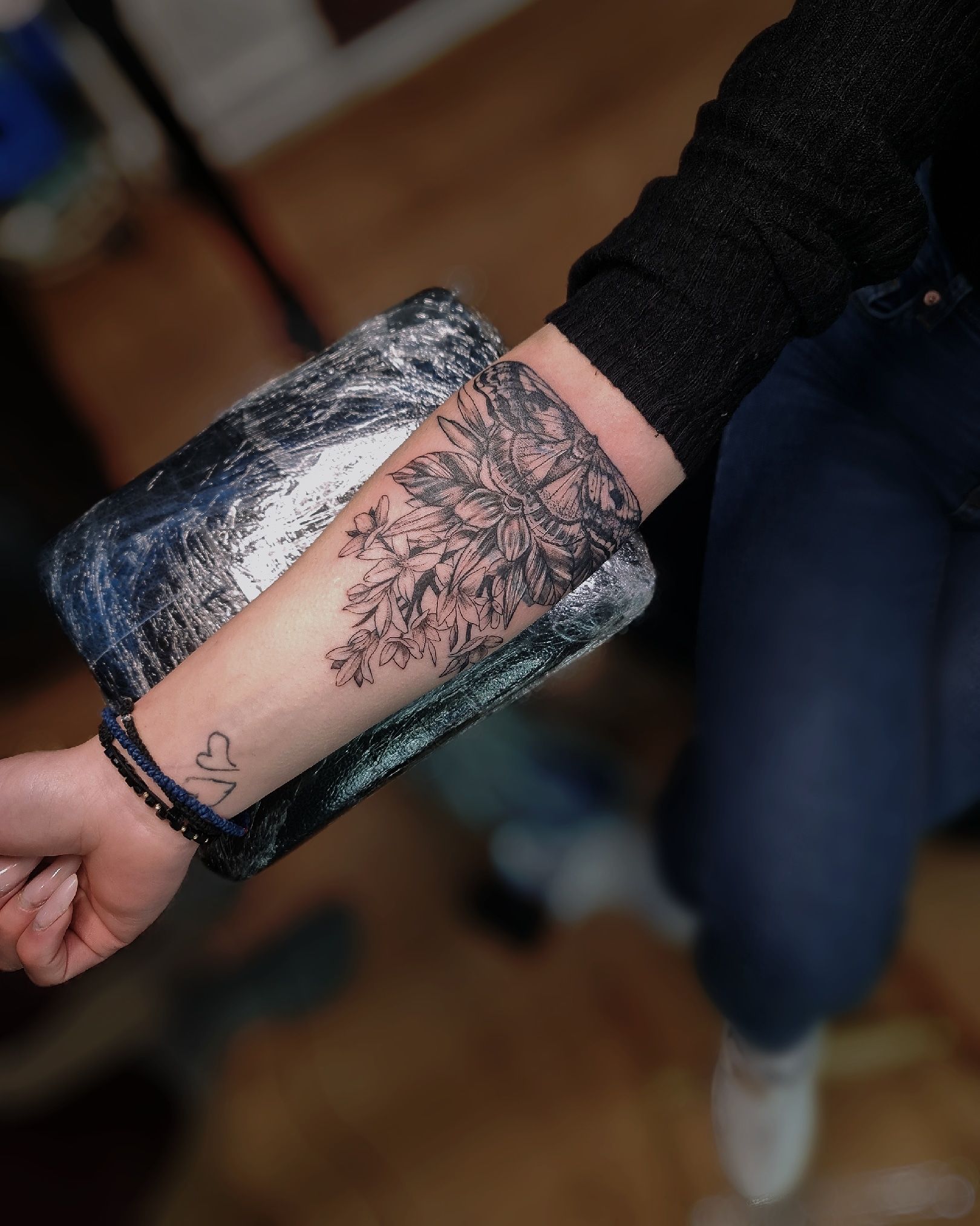 Floral and Feather Tattoo • Tattoodo, image size:1620x2025