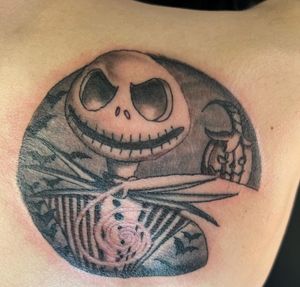 Tattoo #22Jack Skellington from Tim Burton’s The Nightmare Before Christmas. Done by Phil Vail. 