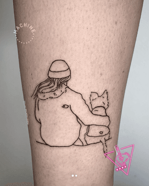 Linework Westie Dog and Owner Tattoo by Pokeyhontas at KTREW Tattoo - Birmingham UK
#linework #fineline #tattoo #dogtattoo #ankletattoo #