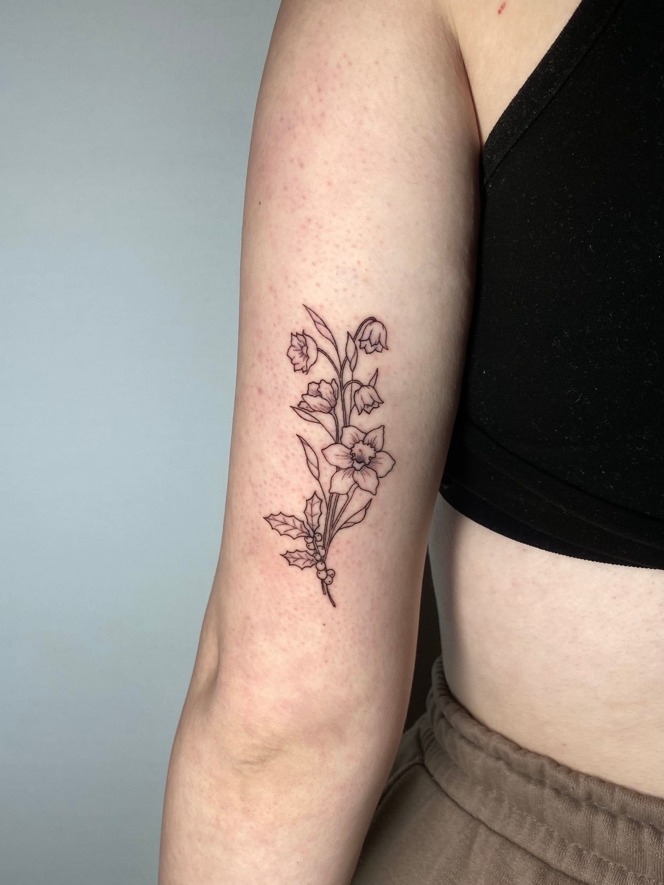 Family Birth Flower Bouquet Tattoo - Birth Flower Tattoo 1 by Birth Flower  Tattoo on Dribbble