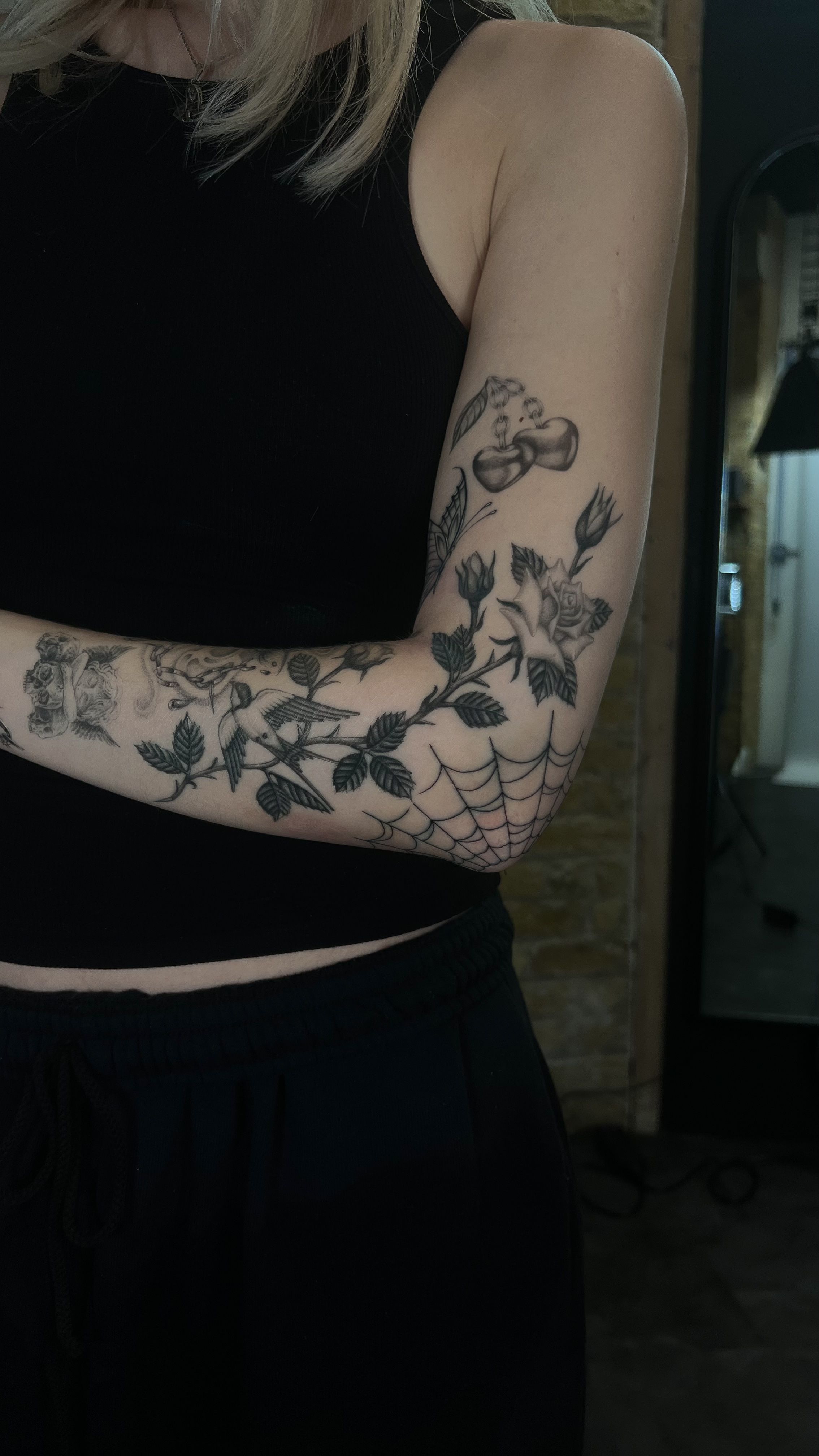 Arm Geometric Tattoo by Belly Button Tattoo Shop