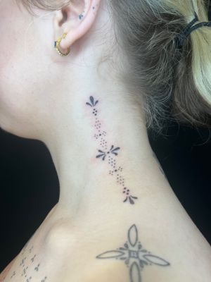Experience the delicate beauty of ornamental dotwork tattoos done by the talented artist at Indigo Forever Tattoos.