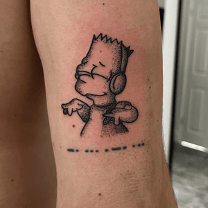 Dotwork Bart Simpson