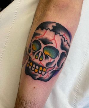Traditional bloody skull 