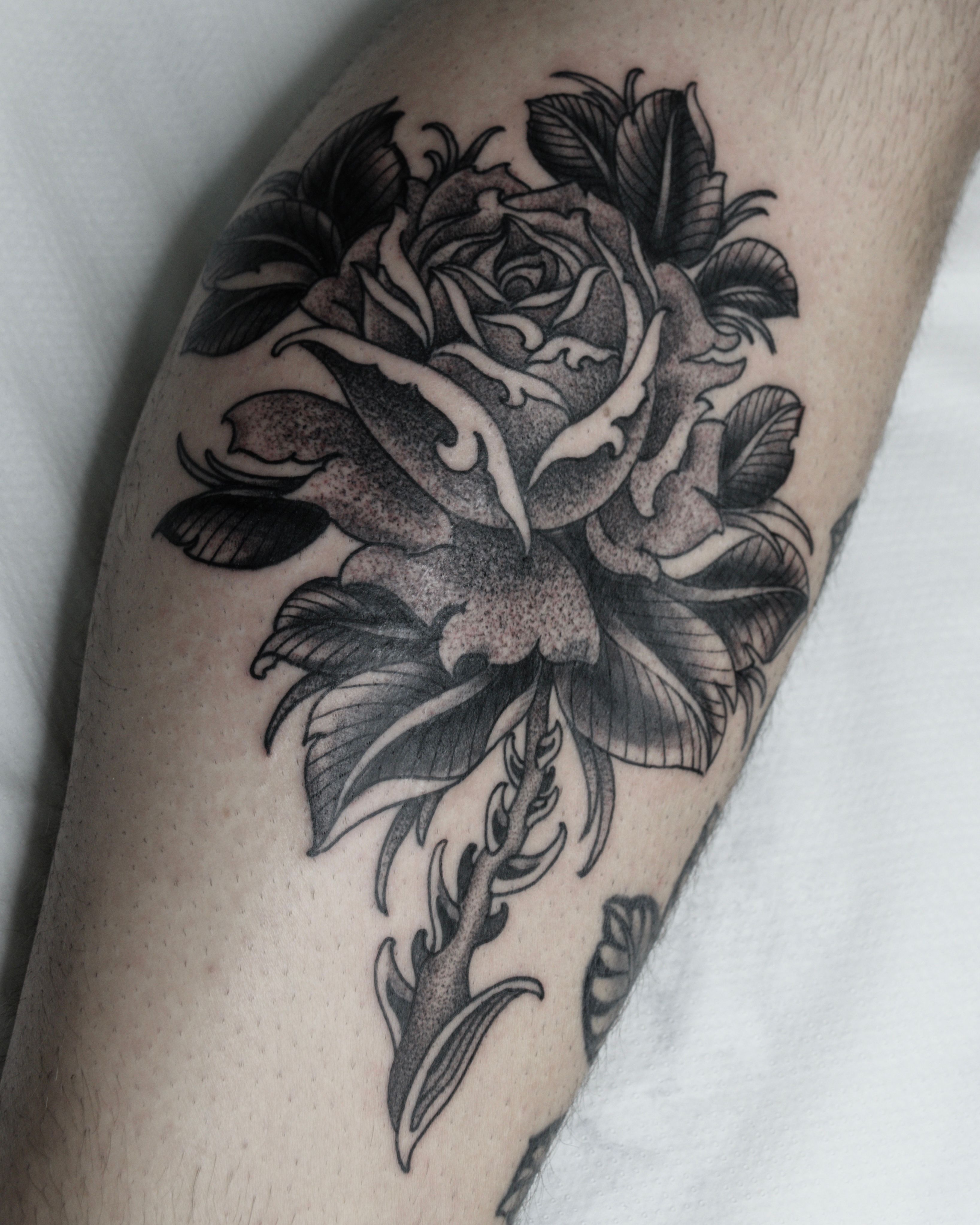 Fantasy Rose Swirl Tattoo by littlenatnatz101 on DeviantArt