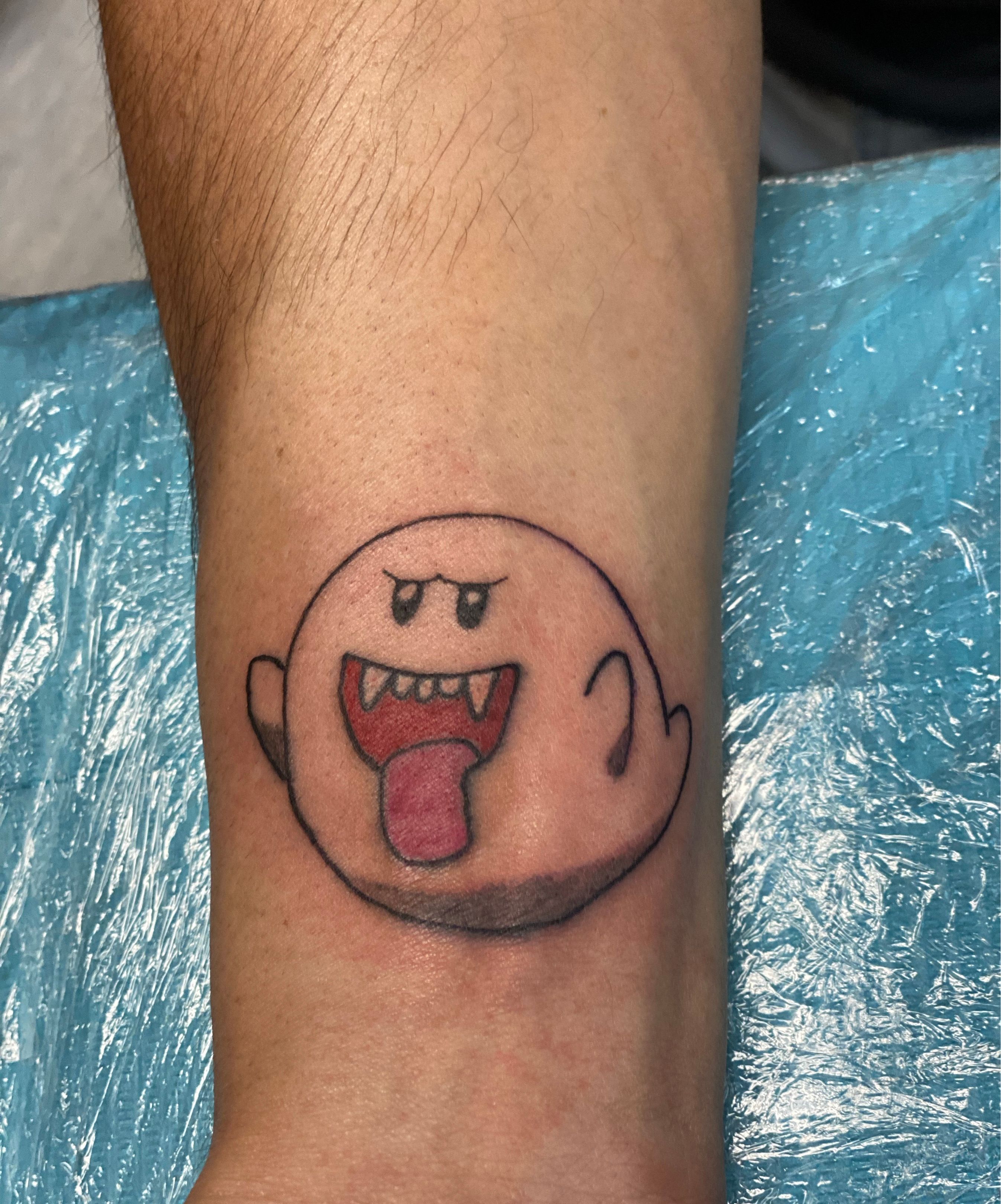 Boo tattoo a few days ago : r/Mario