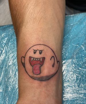 Boo of Mario Kart  done by @jehtattoos.ink