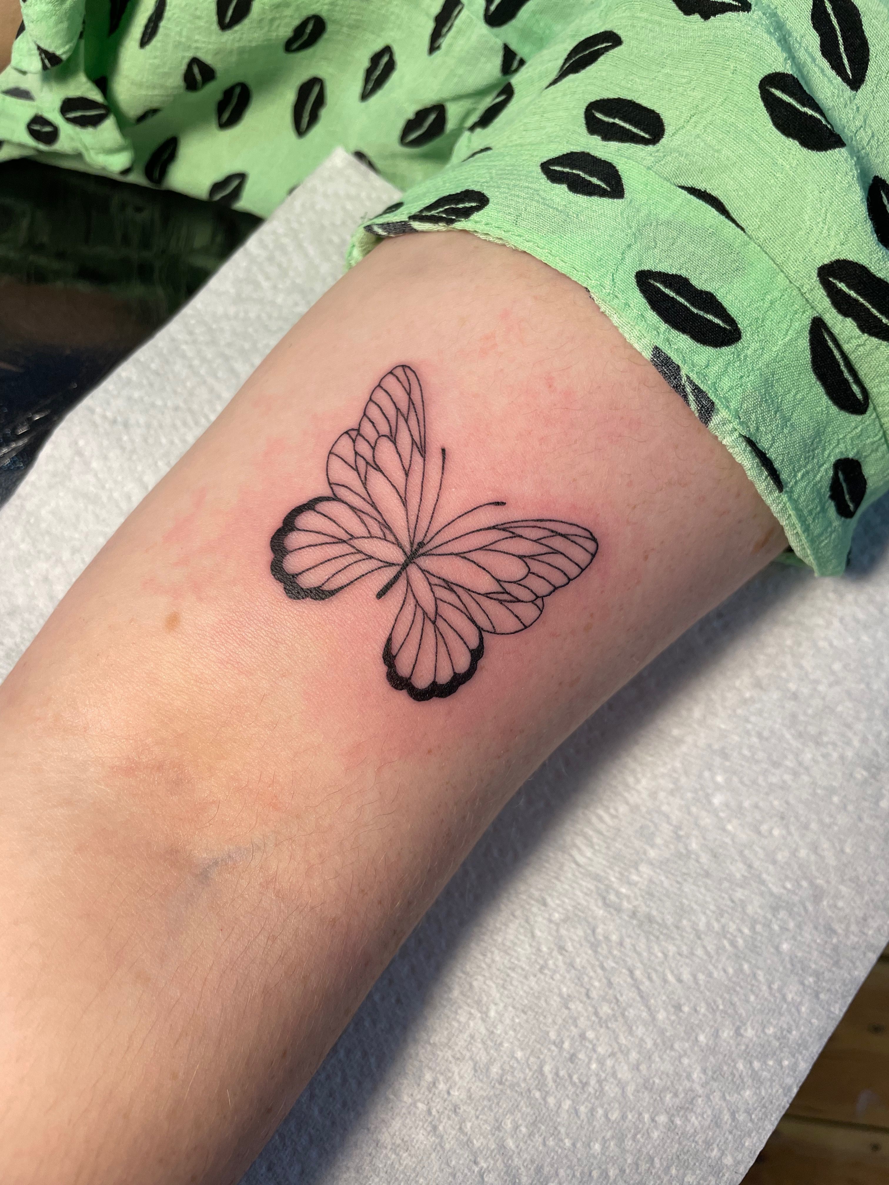 Tiny Flying Butterflies | Semi-Permanent Tattoo - Not a Tattoo