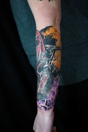 Battlestar Galactica color tattoo 