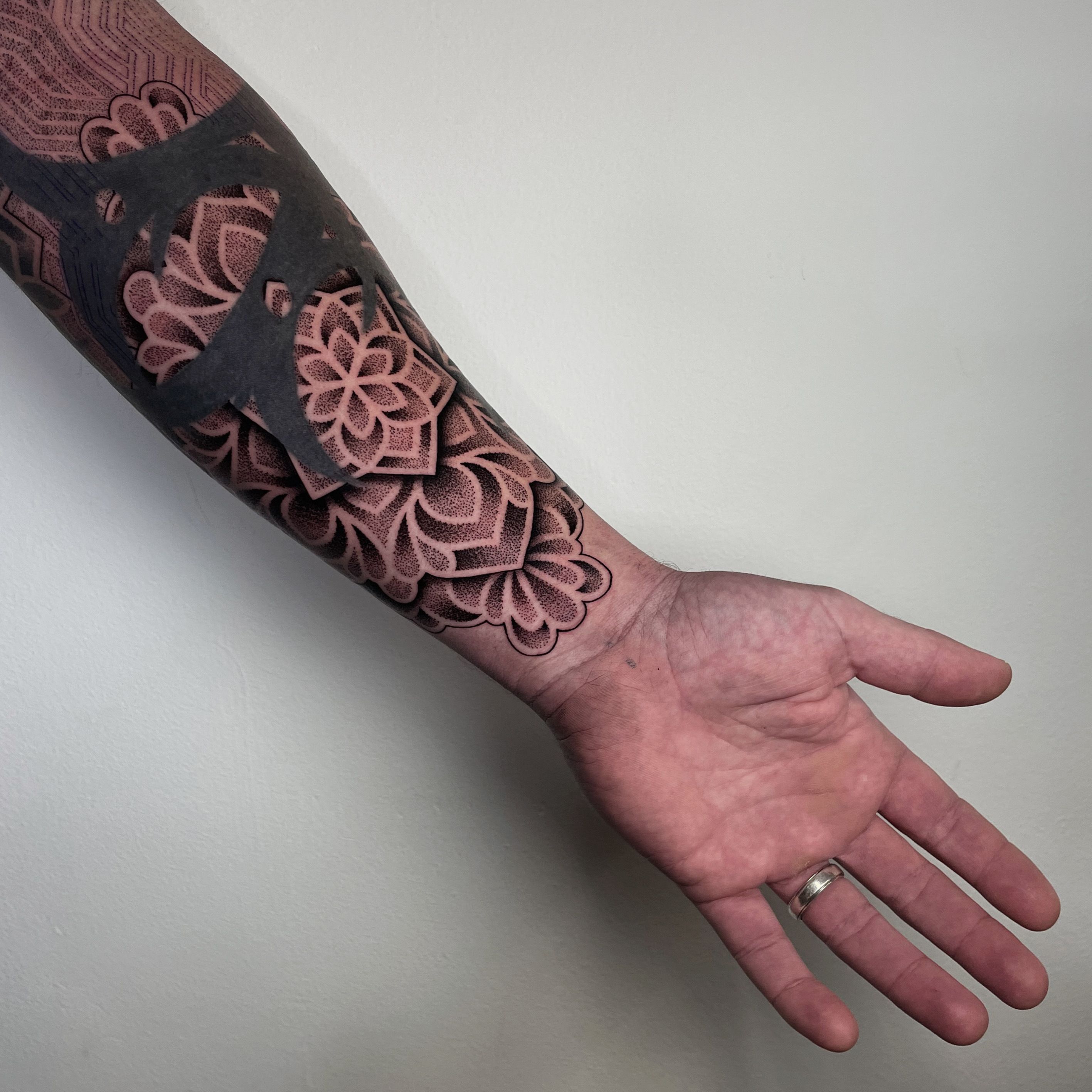 Mandala forearm wrist tattoo design – TattooDesignStock