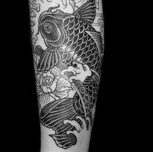 traditional Koi first session lower leg 