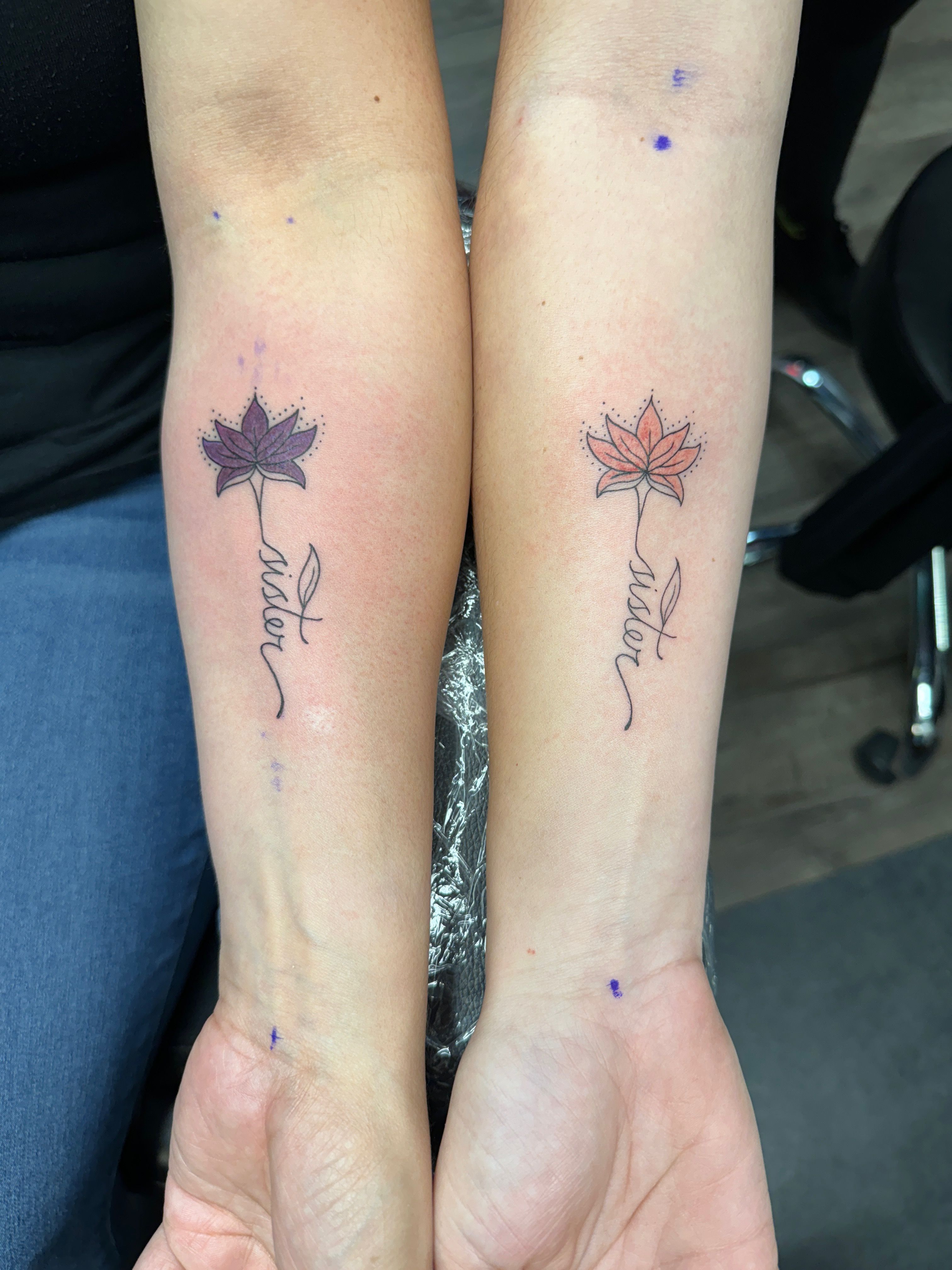 DIY Lotus Flower Temporary Tattoos For Women Adults Realistic Pendant  String Fake Tattoo Sticker Foot Washable Tatoos - AliExpress