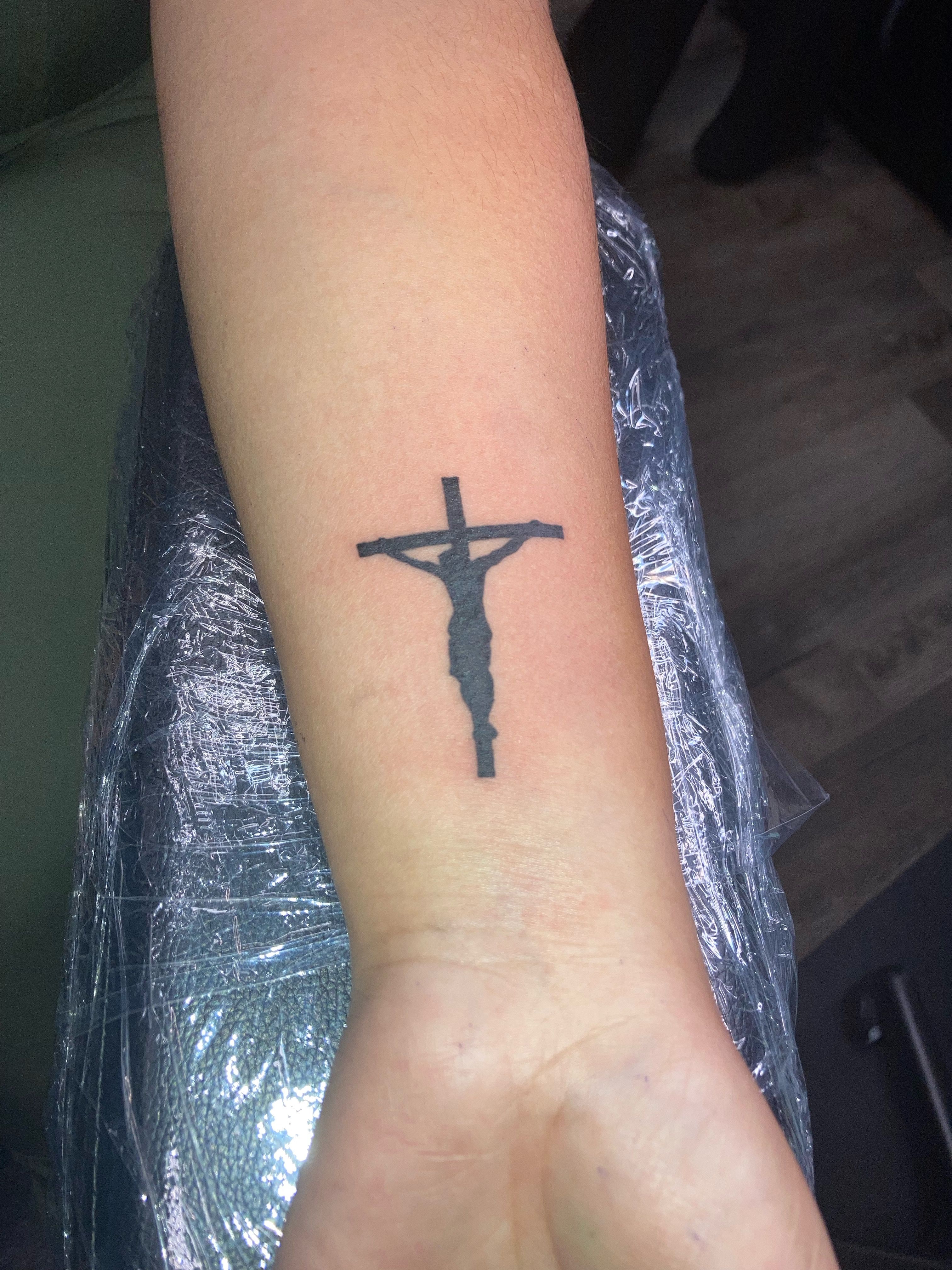 Tattoo uploaded by Ledja Qereshniku • #realistic #bnginksociety #cross # •  Tattoodo