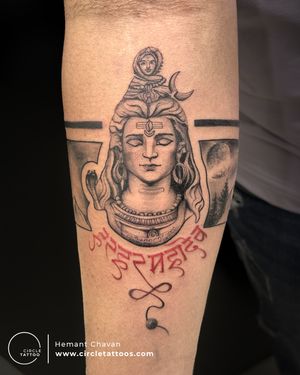 Shiva Tattoo done by Hemant at Circle Tattoo Pune