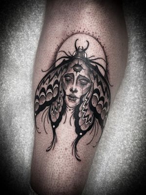 Moth Girl Tattoo 