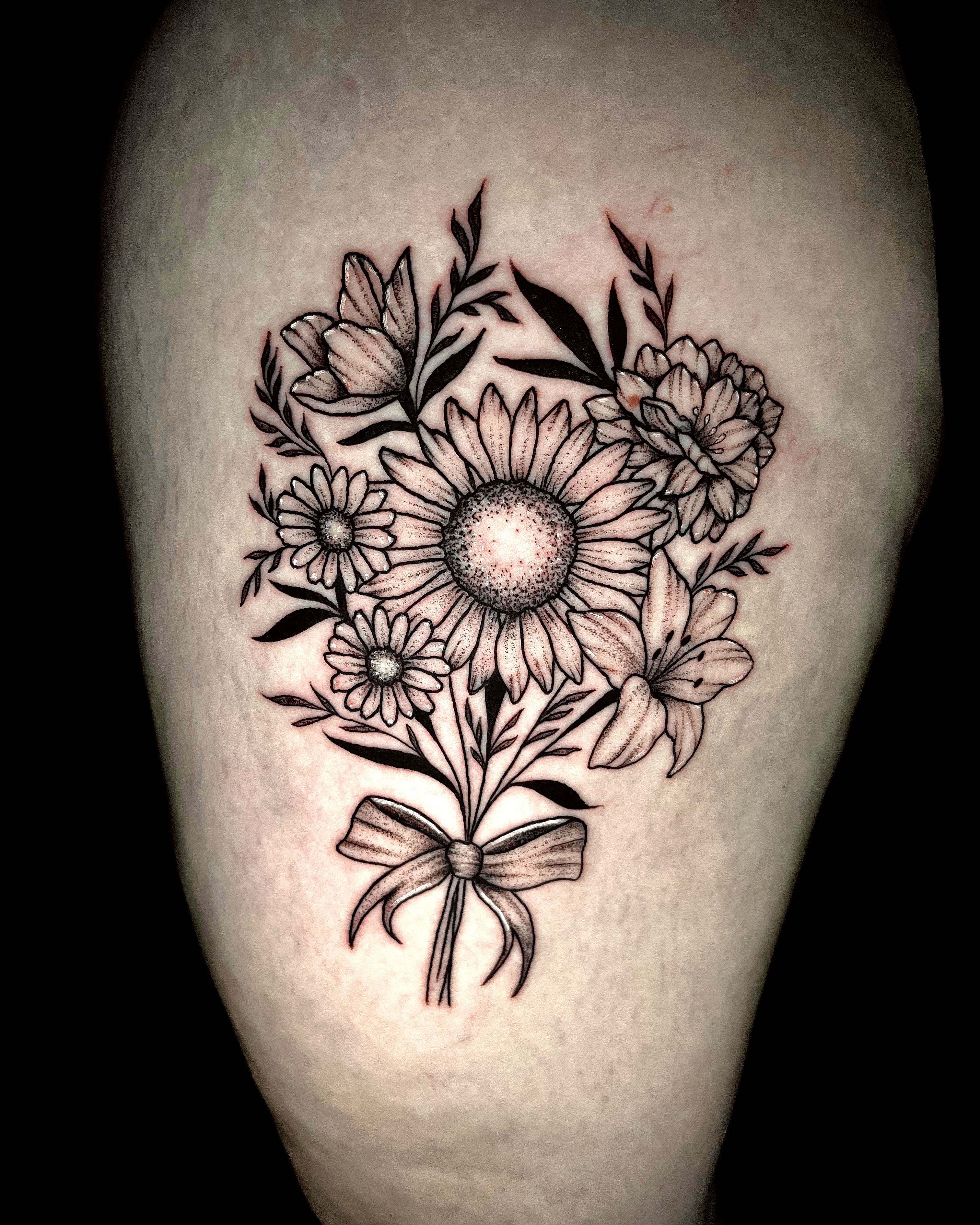 Women Flower Tattoos Sticker Men Waterproof Arm Legs Body Art Sketch Decals  Club | eBay