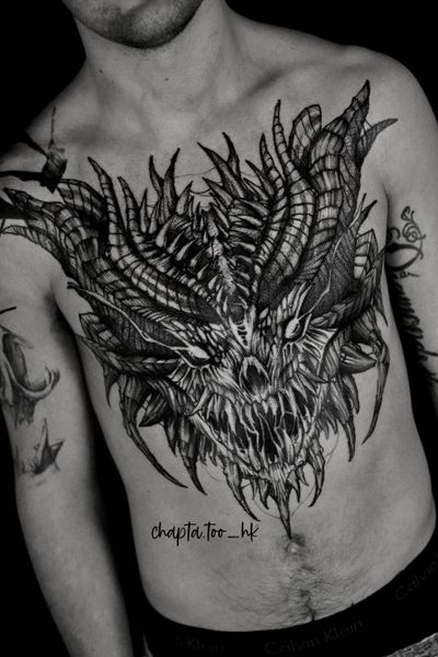 Demonic dragon/ creature