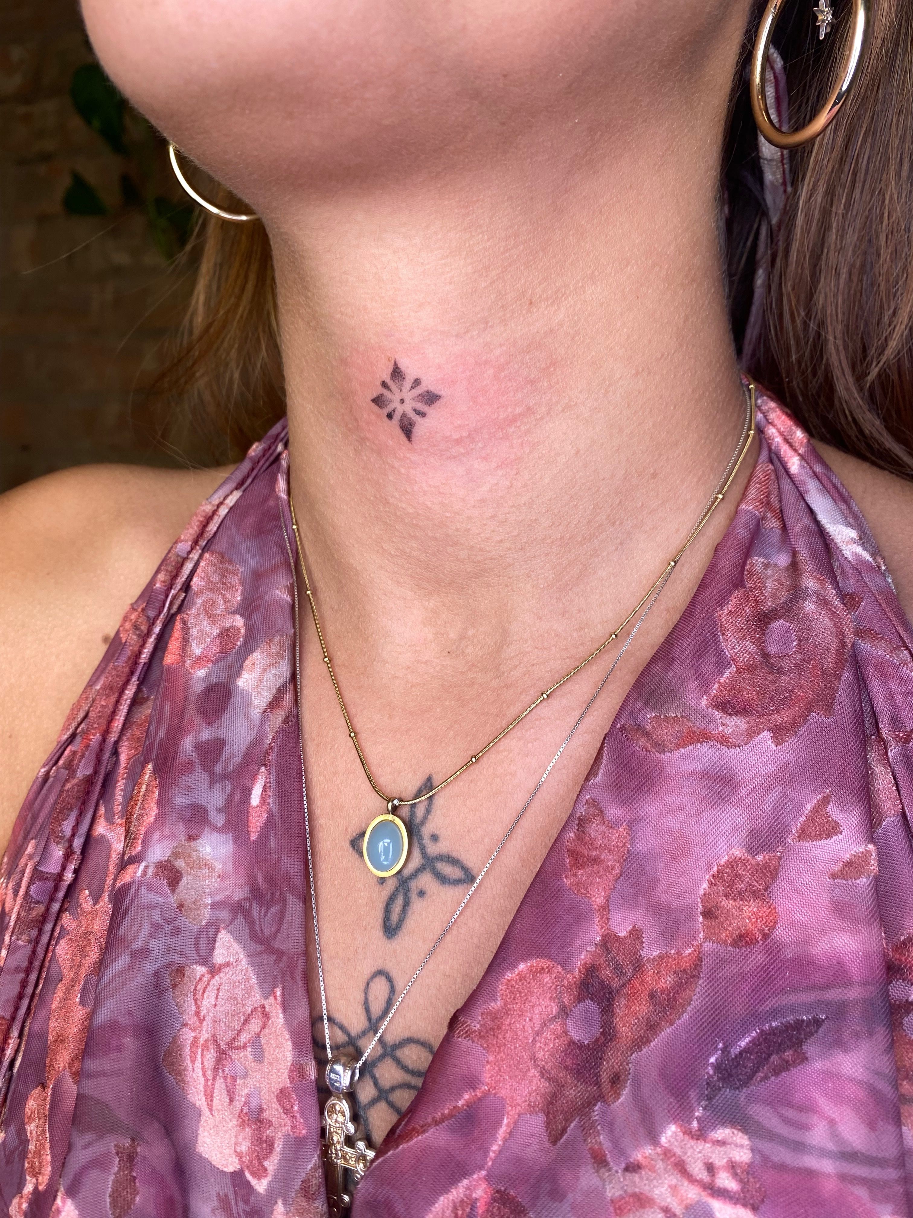 Throat Collar Tattoo 💜 #tattooed #Tattoo #tattoos #tattooedgirls  #tattooedwomen #girlswithtattoos #tattoosofinstagram #ink #inked #in... |  Instagram
