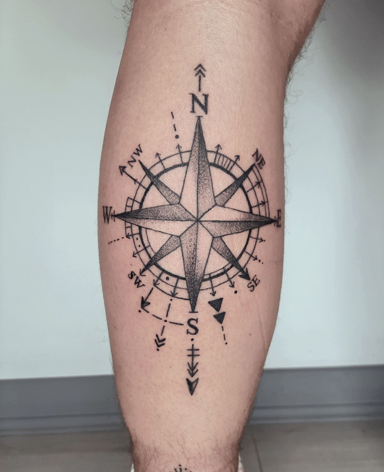 Tattoo uploaded by Vipul Chaudhary • Compass tattoo |Compass tattoo design |compass  tattoo with anchor • Tattoodo