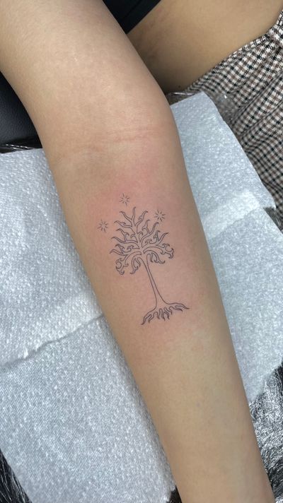 Tree of life , fine line tattoo 