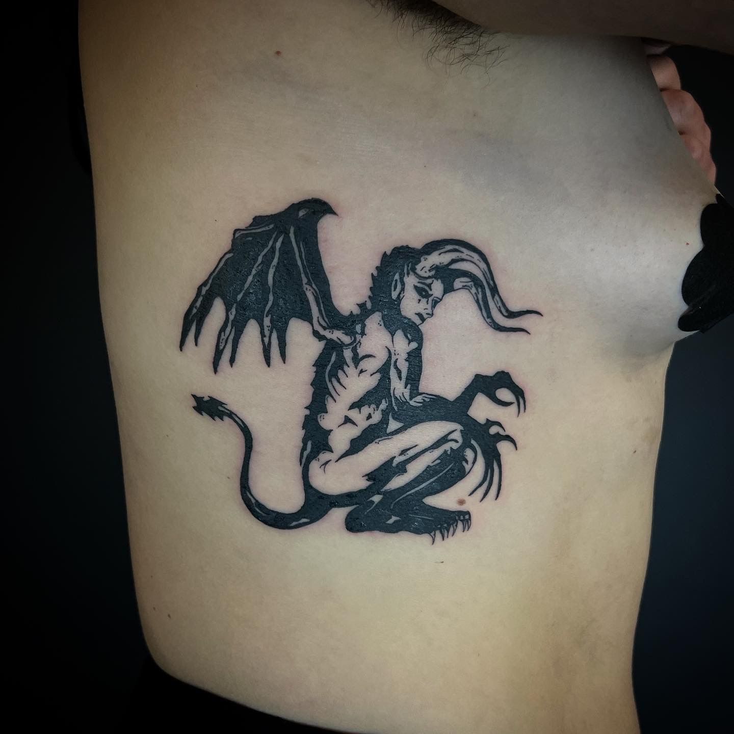 Naughty Devil Tattoo Girl 