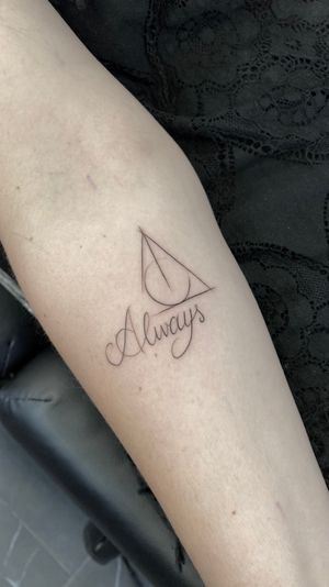 Always , Harry Potter and the deathly hallows, fine line work