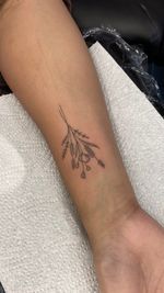 Bunch of flowers , fine line tattoo