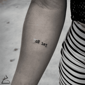 "Let God". black and grey realism tattoo