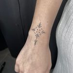 Ornamental dot work , small dot style , fine line ornamental tattoo