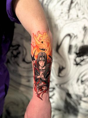 PortfolioItachi#animetattoo #anime #graphic #graphictattoo #details #colours