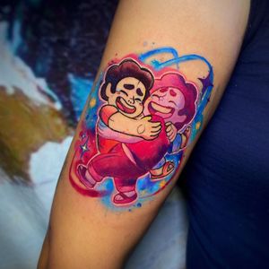 Steven Universe self love tattoo watercolor 