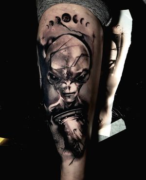 alien abduction tattoo 