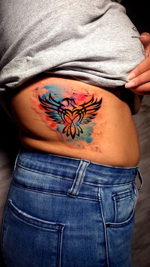 watercolor phoenix 