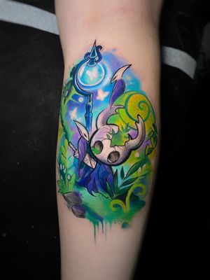 Hollow Knight watercolor tattoo videogame 