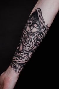 Snake and Eyes Tattoo