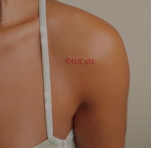 Get inked by Anna with intricate dotwork and delicate small lettering design.