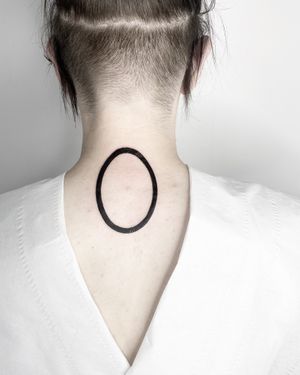 Discover the mesmerizing beauty of this minimalist tattoo design by Malvina Maria Wisniewska. Perfect for those who appreciate precision and symmetry.