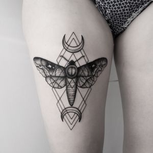 Dotwork tattoo style