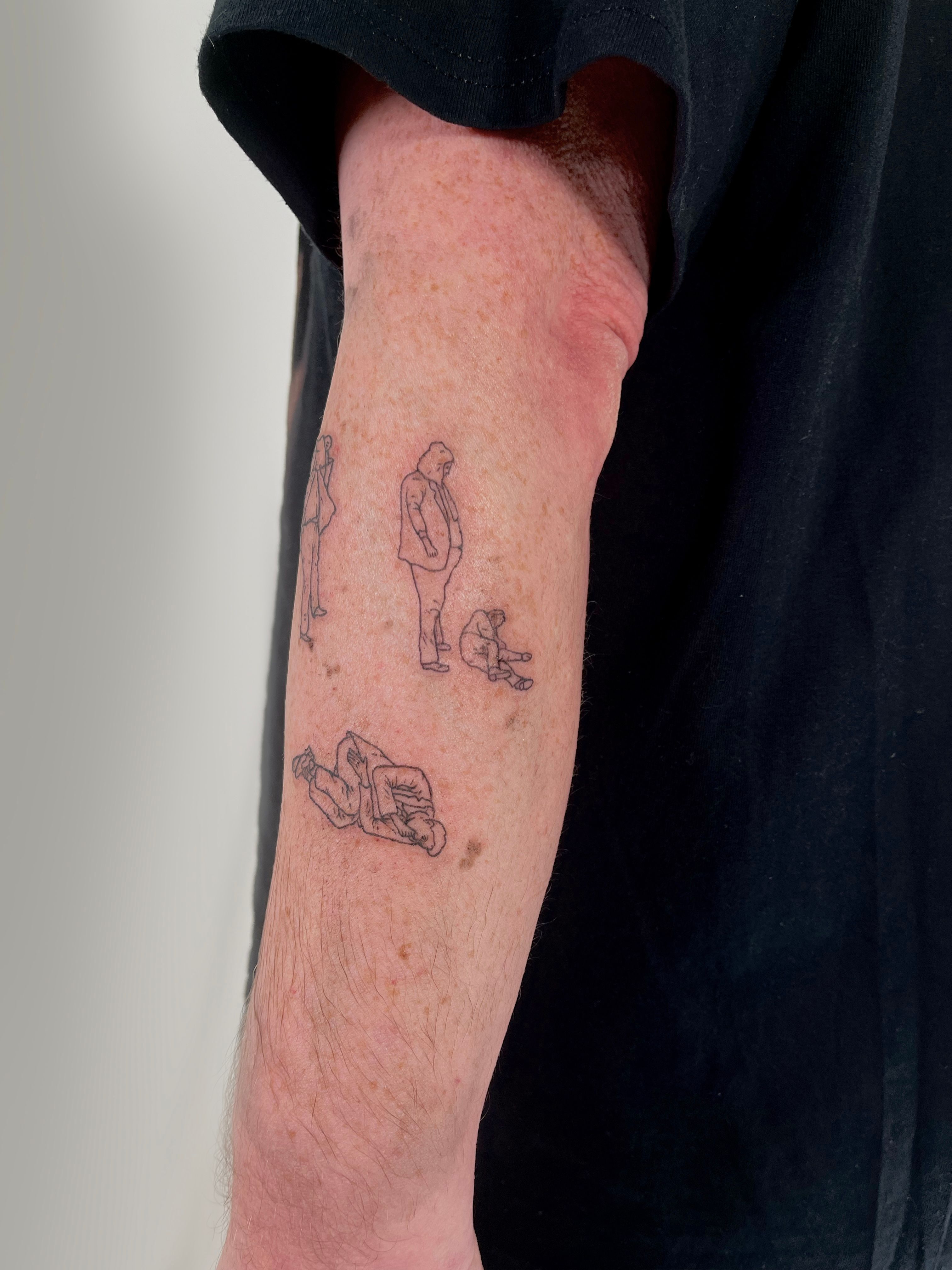 Lone Wolf back tattoo for men Temporary Tattoo Sticker - OhMyTat