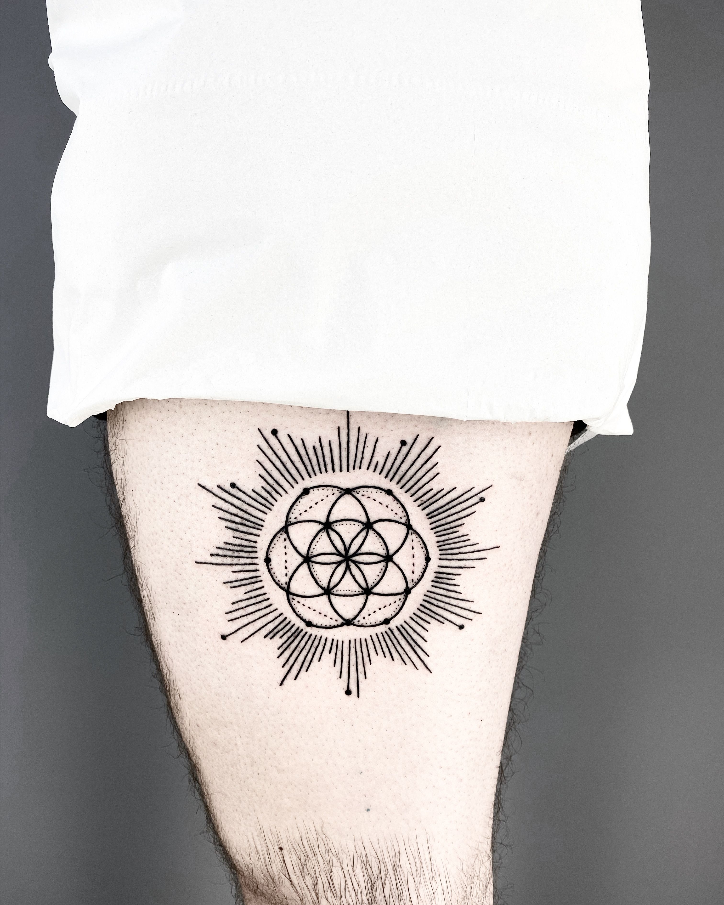 Geometric Fine Line Pattern by Malvina Maria • Tattoodo