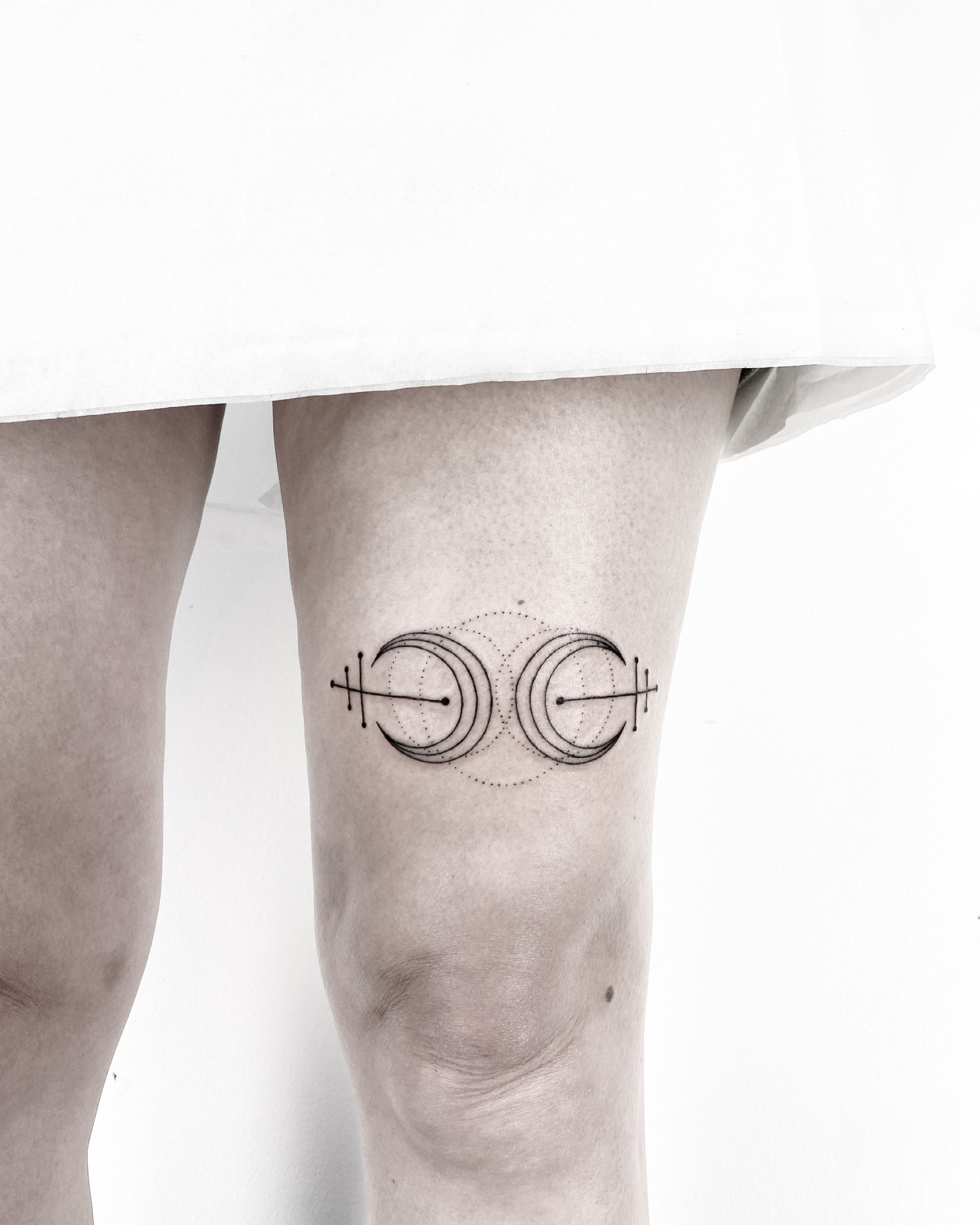 Moon Tattoo - Embrace the Celestial Art – IMAGELLA