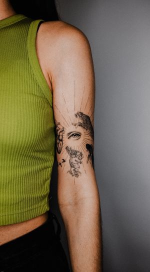 Experience the intricate beauty of a fine line geometric leopard tattoo by Gabriele Edu. A blend of realism and artistry.