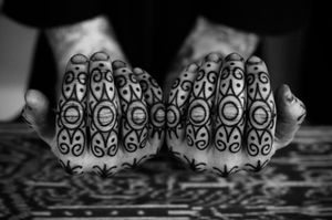 Experience the beauty of Francesco Capro's ornamental tattoo featuring an intricate pattern design.